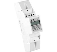 Contatore di Energia Monofase 10(40) A, Xtm35Sa Multimetro Elettrico Monofase Su Guida Din 2P Contatore di Energia Digitale di Potenza Lcd, Misuratore Elettronico Kwh Monitor Del Consumo Energetico