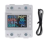 Contatore di energia monofase Display LCD a colori Misuratore di corrente di tensione di sicurezza multifunzionale per uso domestico
