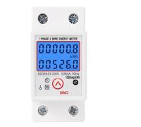 Contatore di energia monofase su guida Din Reset Zero kWh Tensione Corrente Consumo energetico Contatore Wattmetro digitale elettrico 230 V CA(110V)
