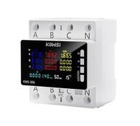 Contatore di energia Wi-Fi Tuya,Contatore elettrico trifase a 4 fili per guida DIN, con display LCD, monitor CA, AC85-290 V, 80 A, protezione da sovratensione e sottotensione (Ordinary Version)