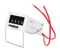Contatore di impulsi digitale MCF-4, contatore elettromagnetico, totalizzatore industriale a 4 cifre con intervallo di conteggio da 0 a 9999, ideale per forniture industriali, 24
