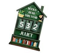 Contatore di lettura in legno Decors per il miglioramento dello scaffale e il progresso che segue il contatore variopinto della lettura