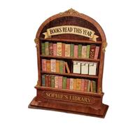 Contatore di libri - Contatore di lettura annuale | Libri decorativi letti quest'anno Tracker | Tabella di avanzamento degli obiettivi, pannello di conteggio a dondolo, arredamento dello spazio di