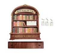 Contatore di libri letti quest'anno, moderno di tracciamento motivatore, decorazione da parete per conteggio libri letti, per libreria libreria libreria casa scuola camera da letto studenti bambini