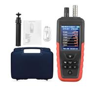 Contatore di particelle di polvere Rivelatore PM2.5 PM10 a 3/6 canali con schermo a colori retroilluminato da 3,2 pollici Tester di qualità dell'aria for uso domestico(TC-8200 6 Channels)