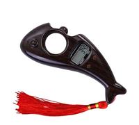 Contatore di perle di Buddha, in resina, con display a LED, conteggio preciso, contatore rotante, per meditazione, relax, preghiera musulmana, dita attive, 12 x 5 x 2 cm