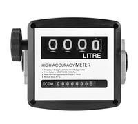 Contatore di Portata del Carburante Meccanico, 4 Contatori di Portata per Olio Combustibile Digitale Contatore di Portata per Carburante con Display Digitale LCD per Misurare la