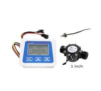 Contatore di portata, Display LCD Digitale Sensore Di Flusso D'acqua Misuratore Di Portata Misuratore Di Portata Totametro Registrazione Del Tempo Di Temperatura Con Sensore Di Flusso G1/2 3/4 1 Polli
