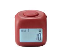Contatore di Preghiere Portatile A 9 Canali con Funzione di Blocco, con Clicker, Rosso