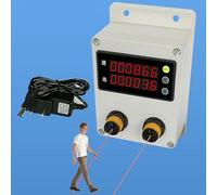 Contatore di traffico con sensore e riflettore, conteggio bidirezionale e statistiche, facile installazione per negozi e musei