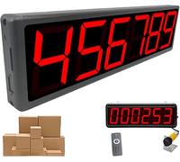 Contatore Digitale A LED A 6 Cifre, Contapersone Con Sensore A Infrarossi, Induzione Regolabile (0,3-0,7 M), Conteggio Fino A 999999, Conteggio Cumulativo,For Fabbriche,Linee Di Produzione