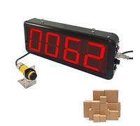 Contatore digitale a LED, distanza di rilevamento del contatore di 70 cm, sensore a infrarossi fino a 9999, distanza di induzione regolabile, strumenti di conteggio