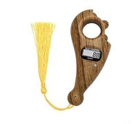 Contatore digitale a LED per preghiera con corpo in legno da 10,5 x 5 cm, per conteggio discreto durante il culto per esercizi di meditazione o respirazione