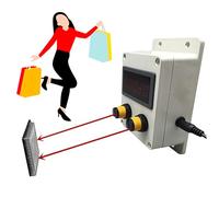 Contatore digitale bidirezionale con doppi sensori, ampio raggio di rilevamento per un conteggio accurato delle persone in parchi, supermercati e negozi al dettaglio