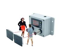 Contatore digitale bidirezionale, contatore delle persone con il contatore del visitatore, con 2 pannelli riflettenti, conteggio 0-99999, distanza di rilevamento 10m, per supermercati, negozi, centri