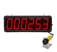 Contatore digitale con display a LED, conta fino a 999999 per nastri | Contatore digitale a LED - Conteggio accurato fino a 999999, ideale per tracciare il conteggio su nastri trasportatori e