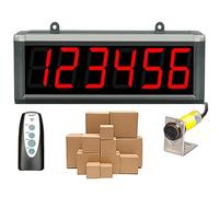 Contatore digitale con rilevamento a lungo raggio 30M, totalizzatore LED a | Contatore elettronico con raggio di rilevamento di 30 m e display LED a 6 cifre per linee di produzione e sistemi