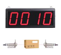 Contatore digitale Contapersone digitale con display LED e telecomando, sensore laser per un conteggio accurato fino a 9999, ideale per negozi al dettaglio ed eventi