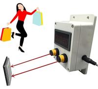 Contatore digitale Contapersone digitale con rilevamento bidirezionale, rilevamento preciso della direzione di entrata/uscita, portata di 9,6 piedi, ideale per negozi al dettaglio, supermerc