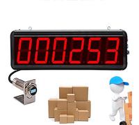 Contatore digitale Contatore digitale a LED Contatore elettronico, display a 6 cifre Nastro trasportatore automatico fino a 999999, distanza di rilevamento di 70 cm, per fabbriche, linee di