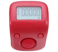 Contatore Digitale Dita Ricaricabile, Contapezzi Silenzioso Rosso | Silicone Leggero, Facile da Usare, per Conteggio Persone e Ingressi, Design Creativo, Bello e Durevole