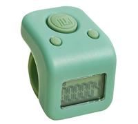 Contatore digitale impermeabile a 6 cifre, contatore digitale a mano, contatore di passi, contatore per nuoto, ricarica magnetica (verde)