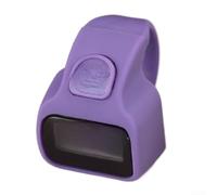 Contatore digitale per anelli con silenziatore, grande display LCD fino a 99999, ergonomico regolabile per le dita, contatore manuale compatto per sport e industria, nero/viola/verde (viola)