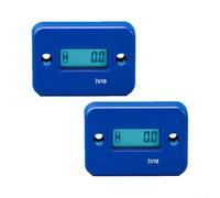 Contatore digitale per moto, display LCD impermeabile (timer blu) | Display LCD chiaro, conta fino a 9999,9 ore, misura rpm, per intervalli di manutenzione, registrazione accurata