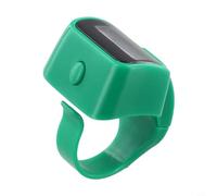 Contatore digitale portatile con schermo LED HD, clicker ergonomico silenzioso per lo sport segnare preghiera perline inventario stock take (verde)
