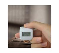 Contatore Digitale Portatile LCD per Anelli da Dito, Conteggio A 6 Canali, Conta-Preghiere con Perline di Buddha A 6 Cifre