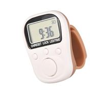 Contatore digitale ricaricabile con retroilluminazione a LED a 7 canali con lunga durata della batteria per allenamento ed esami Contatore anelli in silicone regolabile