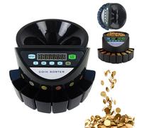 Contatore e Selezionatore Automatico di Monete UK/EUR, Contatore di Monete UK/EUR, Contatore Professionale di Monete, Macchina Conta-Soldi per il Conteggio Continuo delle Monete GBP Coin