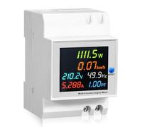 Contatore elettrico a rotelle, 6 in 1, contatore di corrente alternata, 1 amperometro di fase, voltmetro Din, AC40-300 V, 100 A, contatore di corrente alternata KWh, contatore di corrente digitale