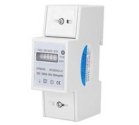 Contatore Elettrico Digitale, 220 V 15 (60) A Contatore Elettrico Digitale per Contatore su Guida DIN (KWh) XTM35S Contatore di Energia a 2 fili Monofase con Display a LED