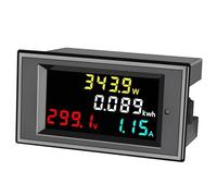 Contatore elettrico digitale 4 In 1 Voltmetro CC Amperometro Misuratore Di Energia Elettrica 7-20 V / 14-600 V 0-20/50 / 100 A Multimetro Digitale LCD Schermo A Colori HD Monitor Batteria(DC7-20V 0-