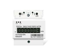 Contatore elettrico digitale 50-60HZ LCD Monofase 2 Fili 3 Fili Din Rail KWh Watt Ora Contatore Di Energia