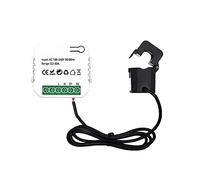 Contatore elettrico digitale Contatore Di Energia WiFi Tuya Smart Life 80A Con Morsetto CT App KWh Monitor Consumo Energetico Statistiche Elettriche(Tuya WIFI)