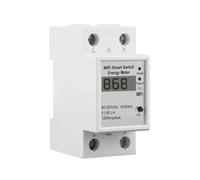 Contatore elettrico digitale Misuratore Di Potenza Intelligente WiFi Interruttore Consumo Energetico Misuratore Di Monitoraggio Energetico Guida Din Smart Life/App Tuya Controllo Remoto