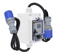 Contatore Elettrico, Misuratore di Consumo Elettrico con RCBO/Reset, IP67 Impermeabile Contatore Elettrico Digitale Mobile, 2,5 mm² Cavo per Barca/Camper