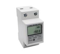 Contatore elettrico monofase su guida Contatore di energia digitale 1P Rail 5-80A 220V 50Hz Consumo energetico elettronico KWh