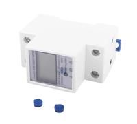 Contatore elettrico monofase su guida Contatore elettrico con display digitale monofase 60/80A da 35 mm, consumo energetico kWh 220V230V 50Hz/60Hz(662 NO Light)