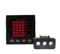 Contatore elettrico multifunzione trifase a LED da 1 pezzo con RS485 AC220V 3P4W VAW kWh COS Hz Var con CT trifase(Meter with 150A CT)