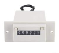 Contatore elettromagnetico, CSK6-YKW Contatore di impulsi a 6 cifre 0-999999, DC 12V Display digitale ad alta velocità per automazione industriale
