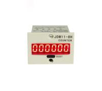 Contatore elettronico con display a cifre grigie JDM11-6H Conteggio della produzione CA 220 V CC 24 V(Contact count DC24V)