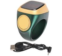 Contatore elettronico da 18 mm klatata, contatore di dito CNC BT ricaricabile, contatore del passo di display digitale 0,49 pollici con promemoria per vibrazioni, supporto per (Verde)
