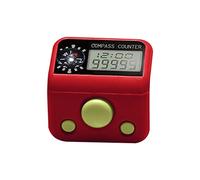 Contatore elettronico da dito con bussola resettabile LCD a 5 cifre Display digitale elettronico Contatore manuale delle dita Tasbeeh con bussola per perline musulmane digitali