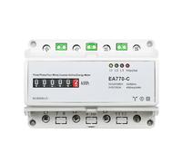 Contatore Elettronico Di Energia Attiva Trifase A Quattro Fili KWh Monitor Del Consumo Energetico Su Guida Din 3 * 5 (100) A 50 / 60Hz LCD