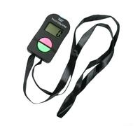 Contatore elettronico digitale con schermo LCD a 4 cifre e cinghia regolabile per la gestione della folla di valutazione, nero