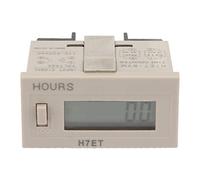 Contatore Elettronico Digitale, Misuratore Impulsi Vita Totalizzatore Misuratore Digitale Lunghezza Contatore Ruota Rotolo Display LCD con Display LCD a 6 Cifre AC 110-220V H7Et B(0.0 hours)