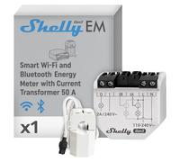 CONTATORE ENERGETICO SMART MONOFASE 50A 2 CANALI WIFI EM GEN3 TC INCLUSO